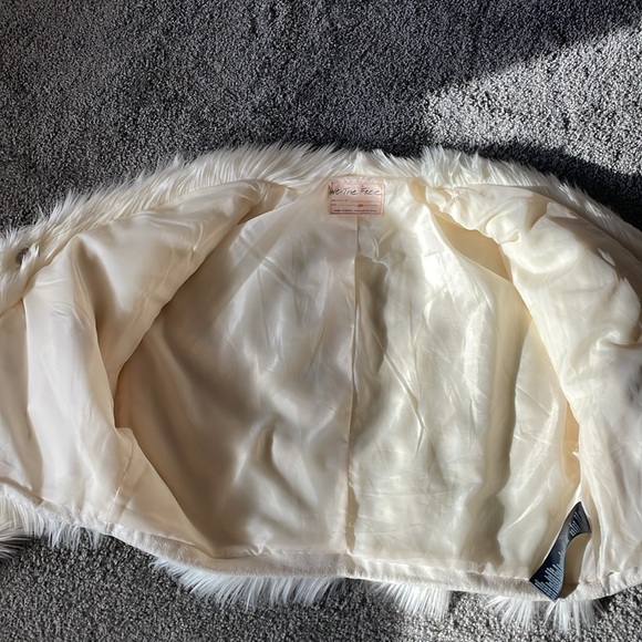 Free People All Night Faux Fur Jacket - Size XS - Sugar Swizzle - Picture 3 of 5